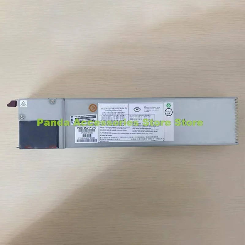 PWS-2K04A-240 2000W Original For Supermicro Server Power Supply Hot-swappable Redundant Module Before Shipment Perfect Test