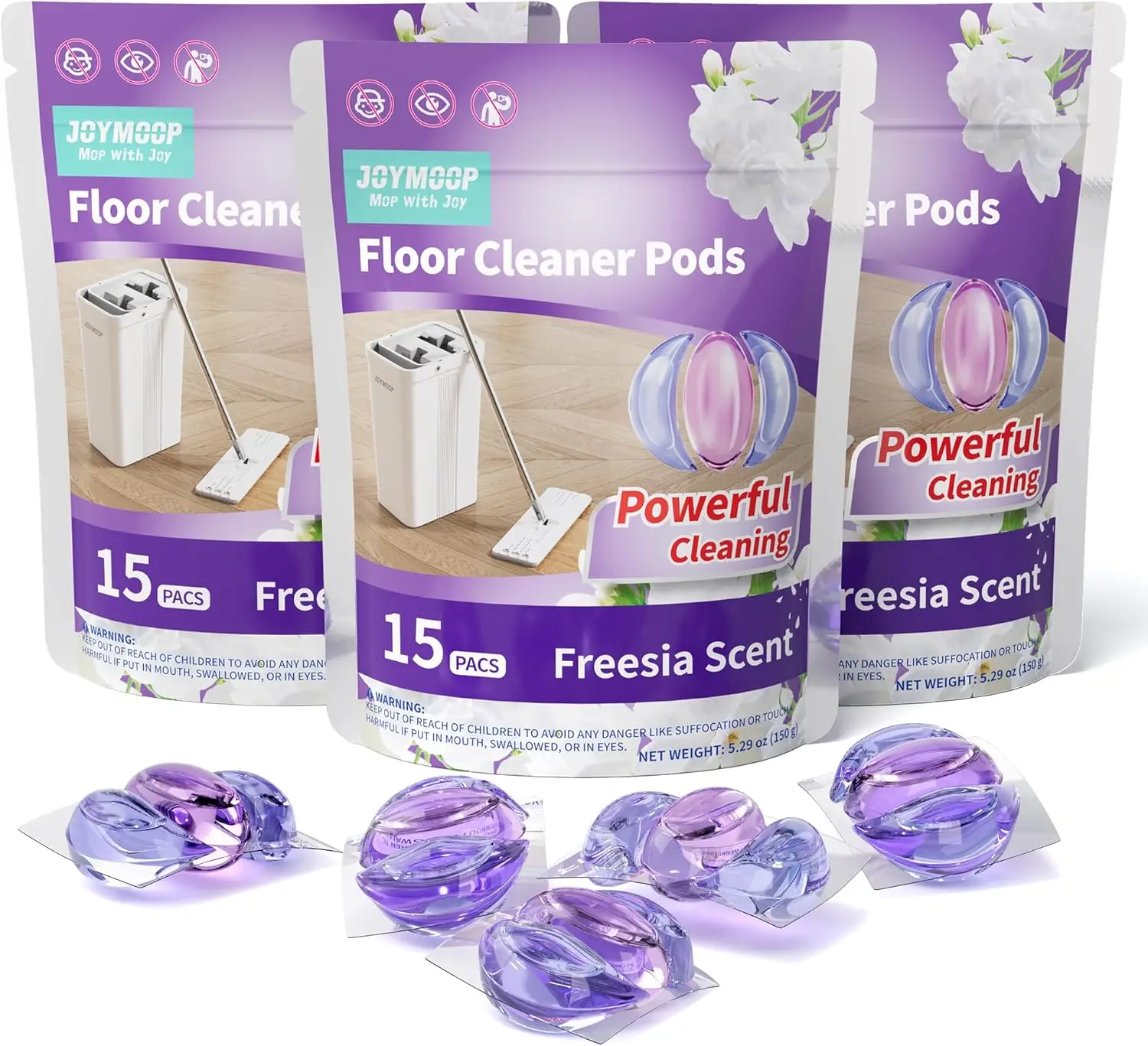 

Floor Cleaner for Mopping, 45 PCS Mopping Solution, Hardwood Floor Cleaner, Works Perfectly with Mop Bucket
