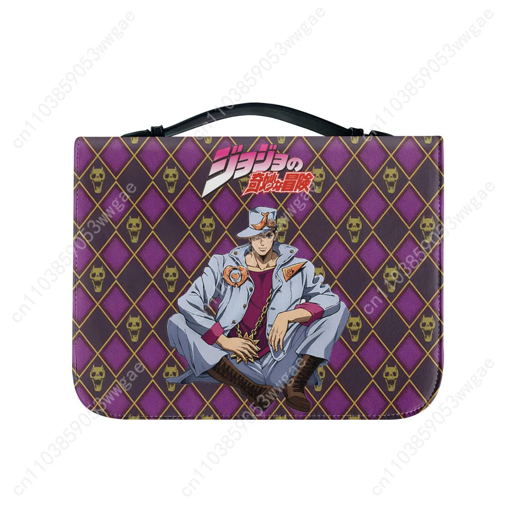 JoJo Anime Bible Bags Christian Gifts Personalized Covers Bible Pack Waterproof Leather Bag High Quality Pockets Package Case