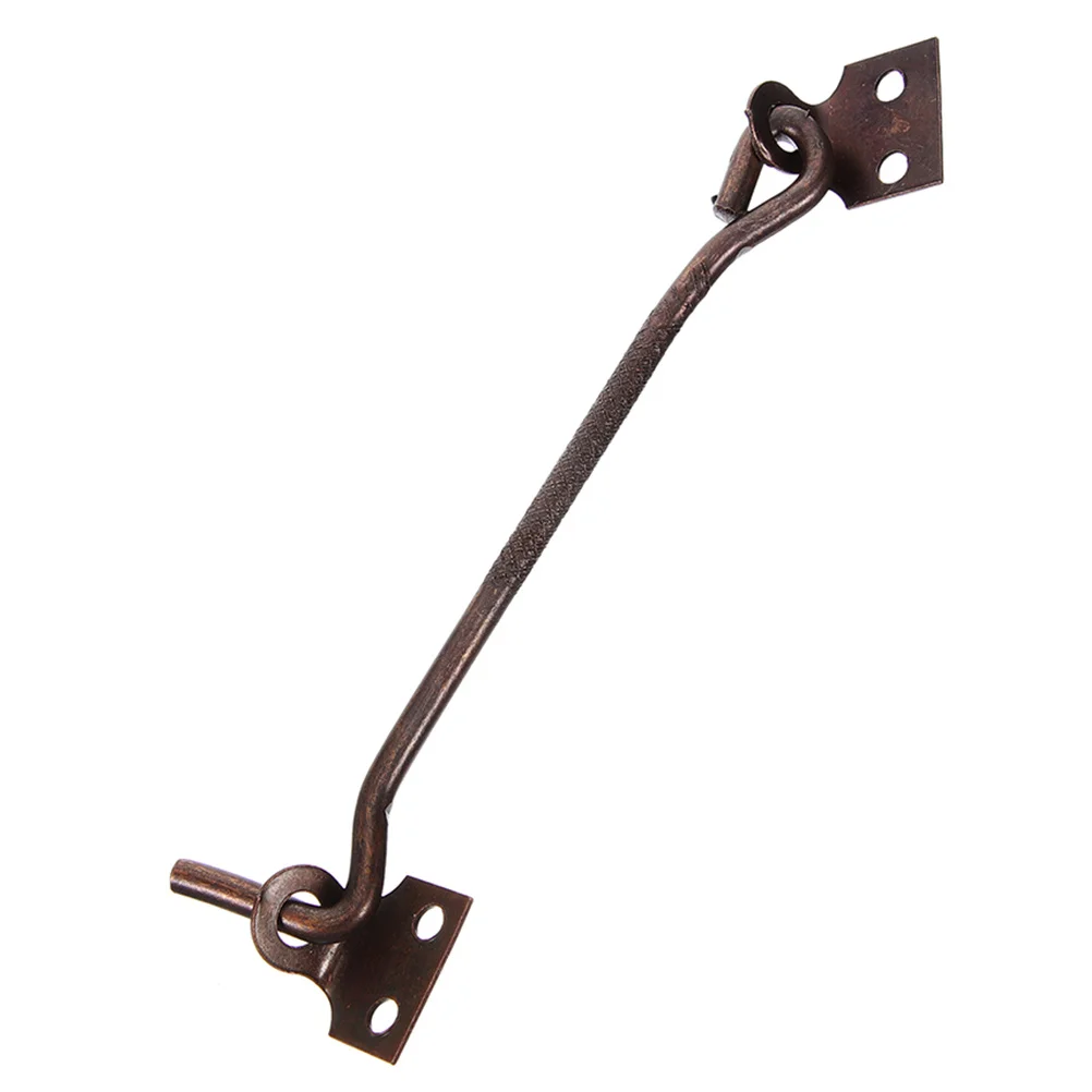

1Set Vintage Window Hook Latch Heavy Duty Metal Lock Door Stopper Iron Eye Hook Multi- Lock for Doors Cabinets