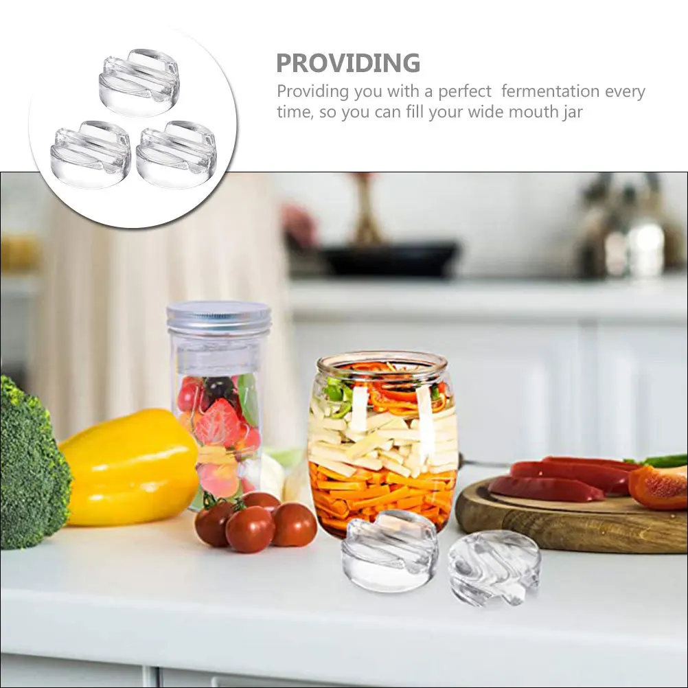 

3 Pcs Ferment Weights Canning Glass Fermenting Lid Jar with Fermentation for Jars