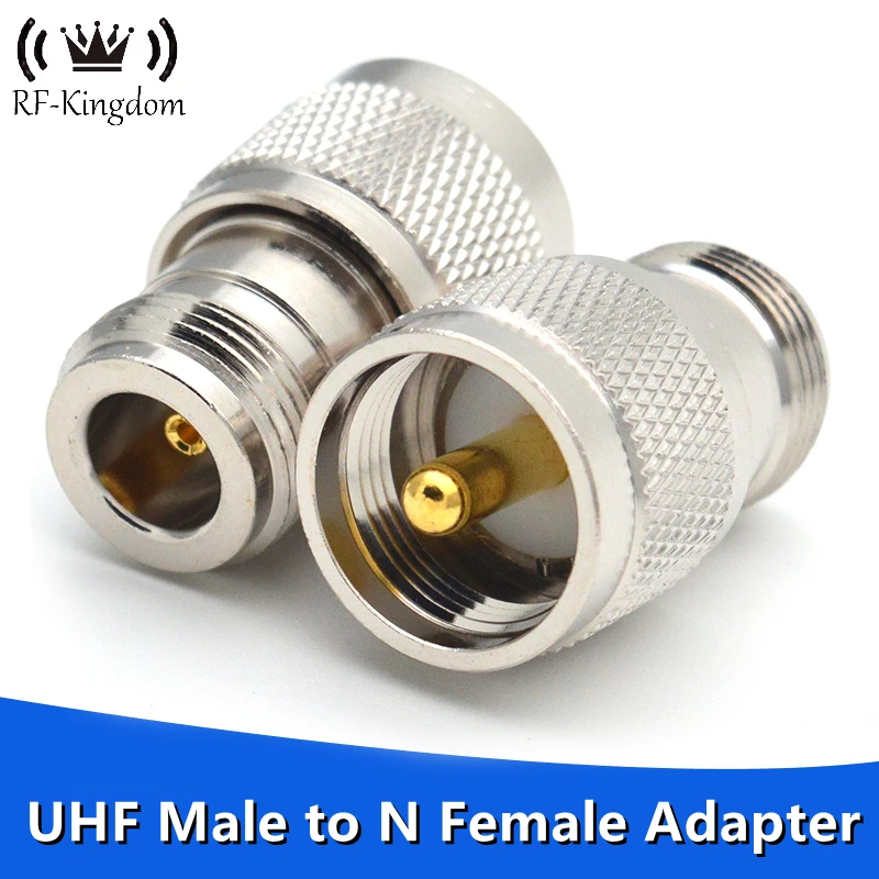 UHF Male to N Female Adapter UHFJ / NK PL259 PL-259 RF Coaxial Connectors