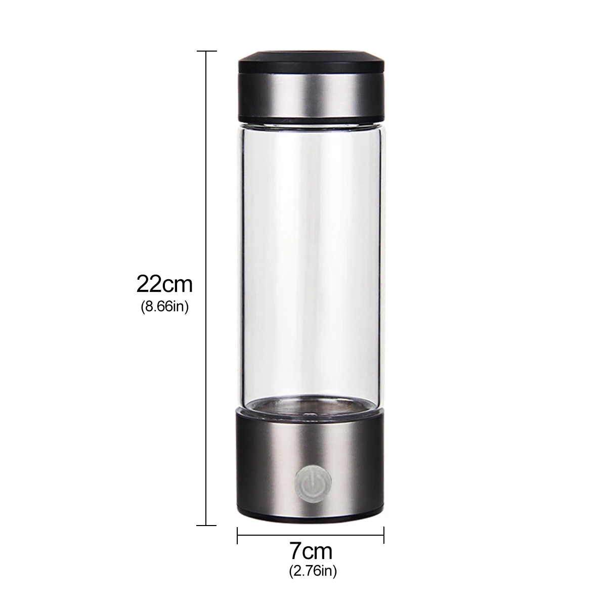 420ML Portable Water Ionizer Bottle Rechargeable Negative Ion Water Cup Hydrogens-rich Water Cup Water Generator Alkaline 3mins