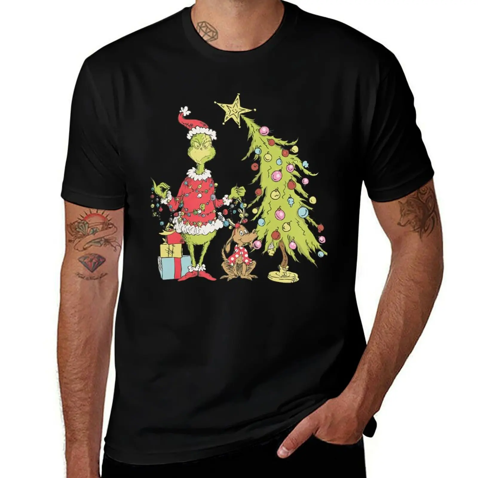 

Grinch Christmas Tree, Whimsical Grinch Max Tree T-Shirt Louboutins cute clothes men workout shirt