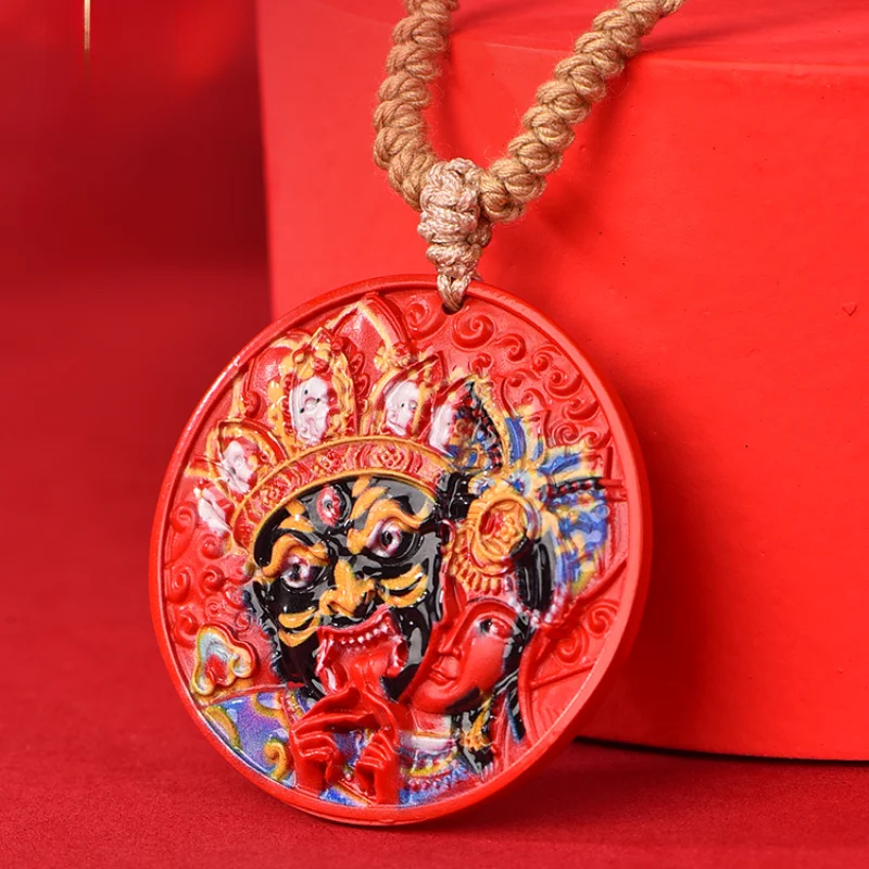 Cinnabar Pendant Painted Zakiram Pendant