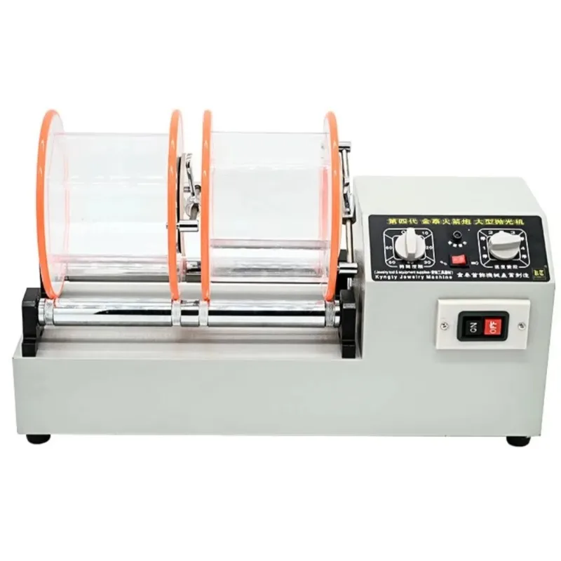 

KT-1320 Jewelry Polisher 11kg Capacity Large Machine with Timer Jewelry Finisher Rotary Tumbler Polish Machine for Jewelry Stone