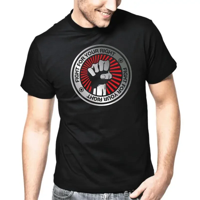 Camiseta culto Fight for Your Right Fist Fight Punch Quote Gift