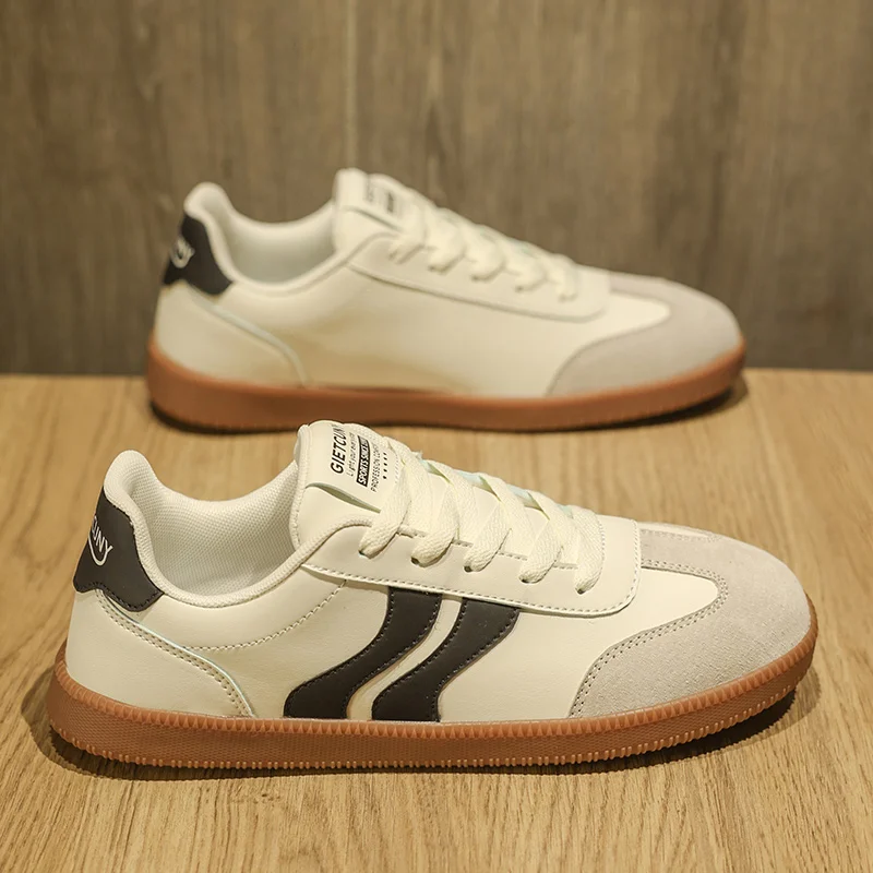 

Мужские белые кожаные туфли, Новое поступление 2024, классический повседневный стиль, модные ретро-модные мягкие амортизирующие дышащие, легко чистящиеся универсальные туфли