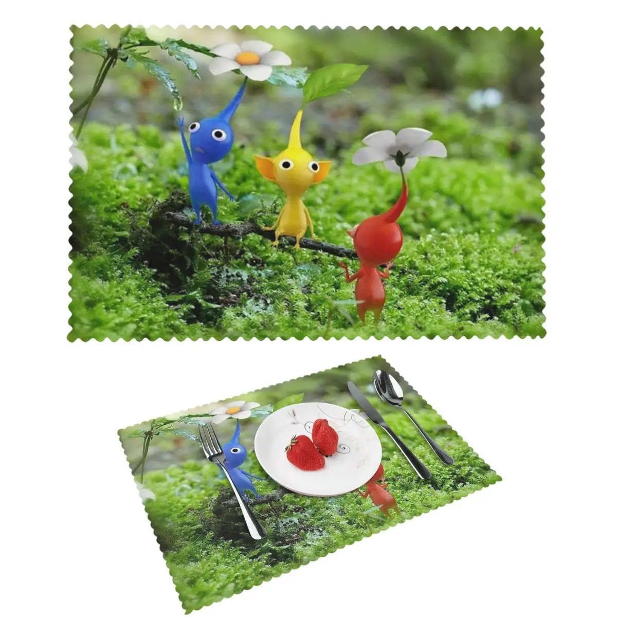 

Pikmin подставка для столовых приборов, термостойкий коврик для обеденного стола, подставка для чаши, домашний декор, супервпитывающие коврики