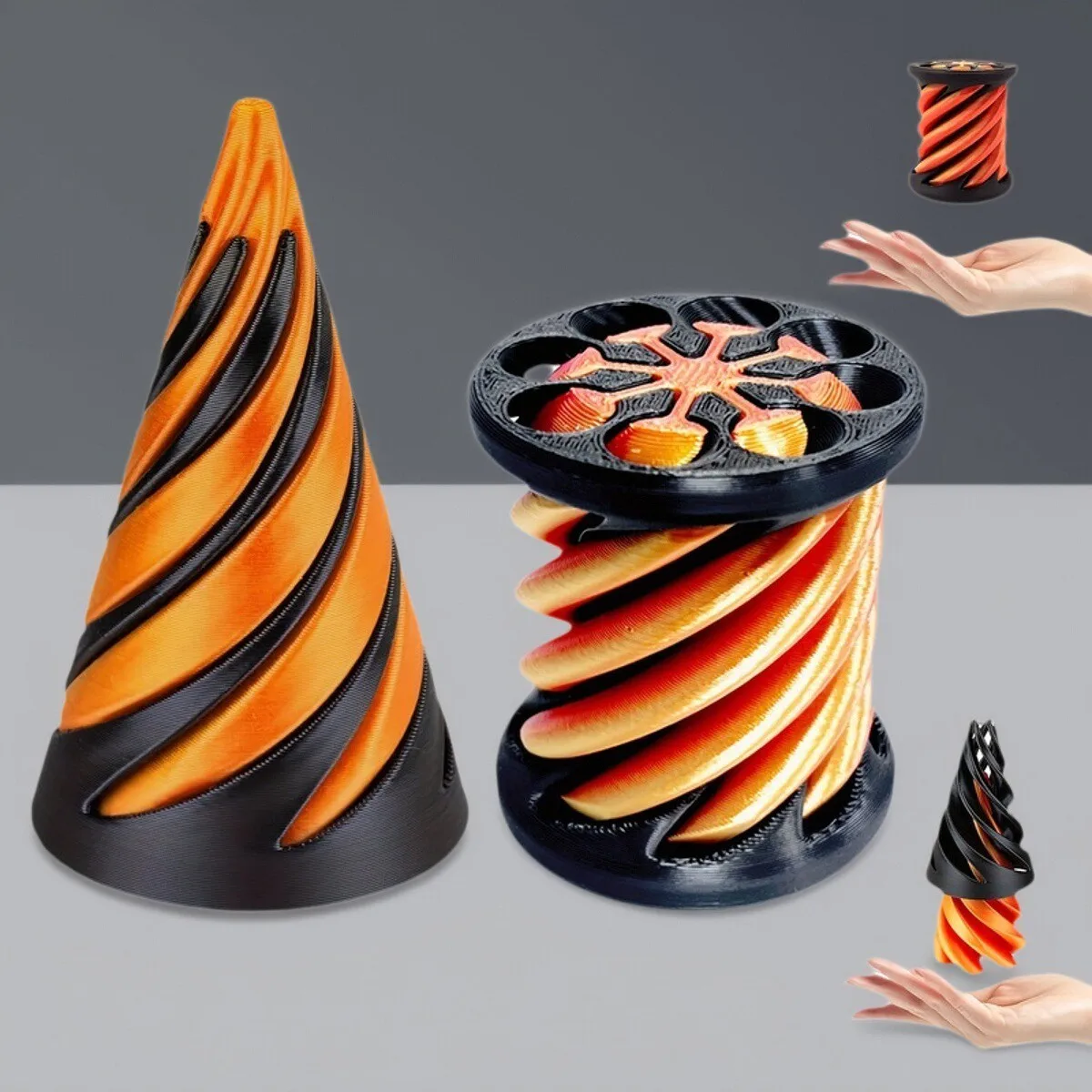 3D спиральный конус, игрушка-непоседа, портативная детская игрушка