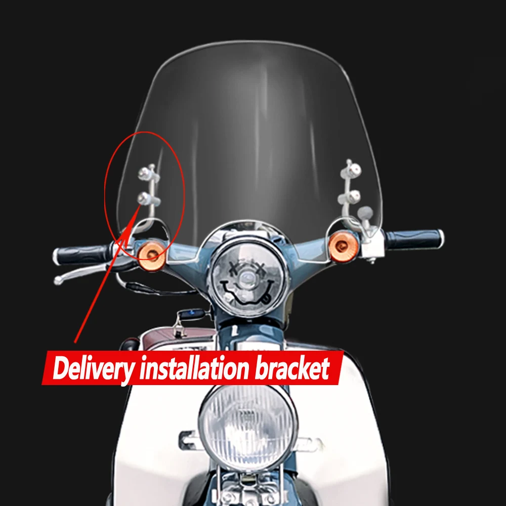 

Retro Front Windshield Modification For JIALING CoCo Cub / Honda Super Cub Front Windshield Chest Guard
