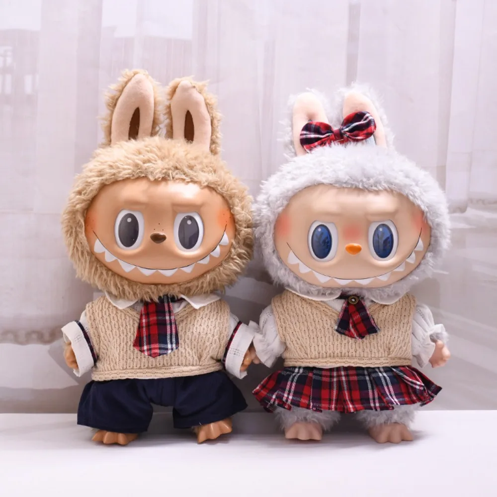 

Набор для куклы Лабубу 38 см: школьная форма, сумка, обувь, аксессуары для куклы, сменная одежда, игрушка для игр и вечеринок, подарок