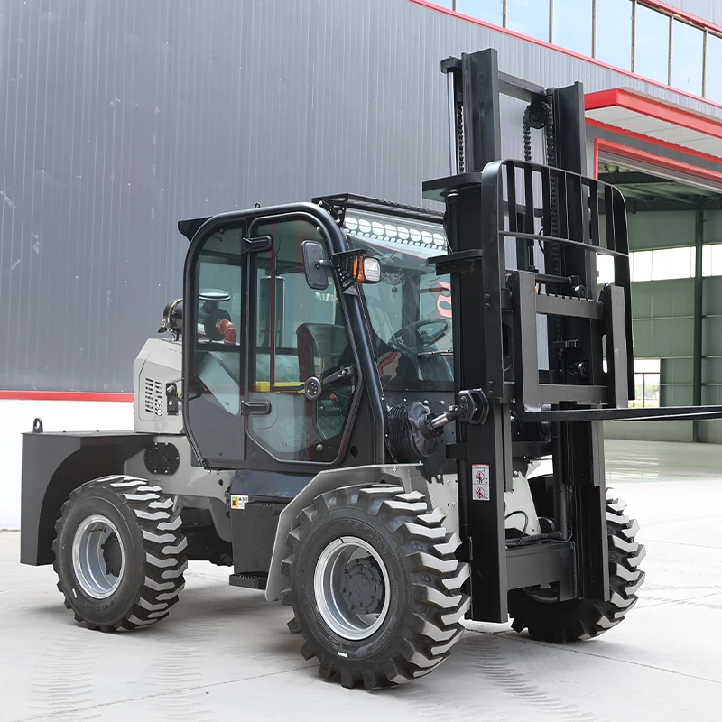 Sales PTF-35/PTF-40 Off-Road Diesel Forklifts 2-3.5 Ton National IV Emission 4WD Hydraulic Farm Forklifts