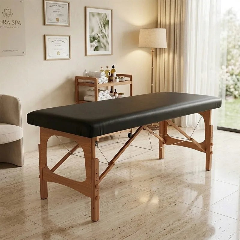 PU Leather Massage Table Cover Protector Stain Resistant Wipeable Replacement Sheet Cover For Beauty Salon Spa Massage Bed