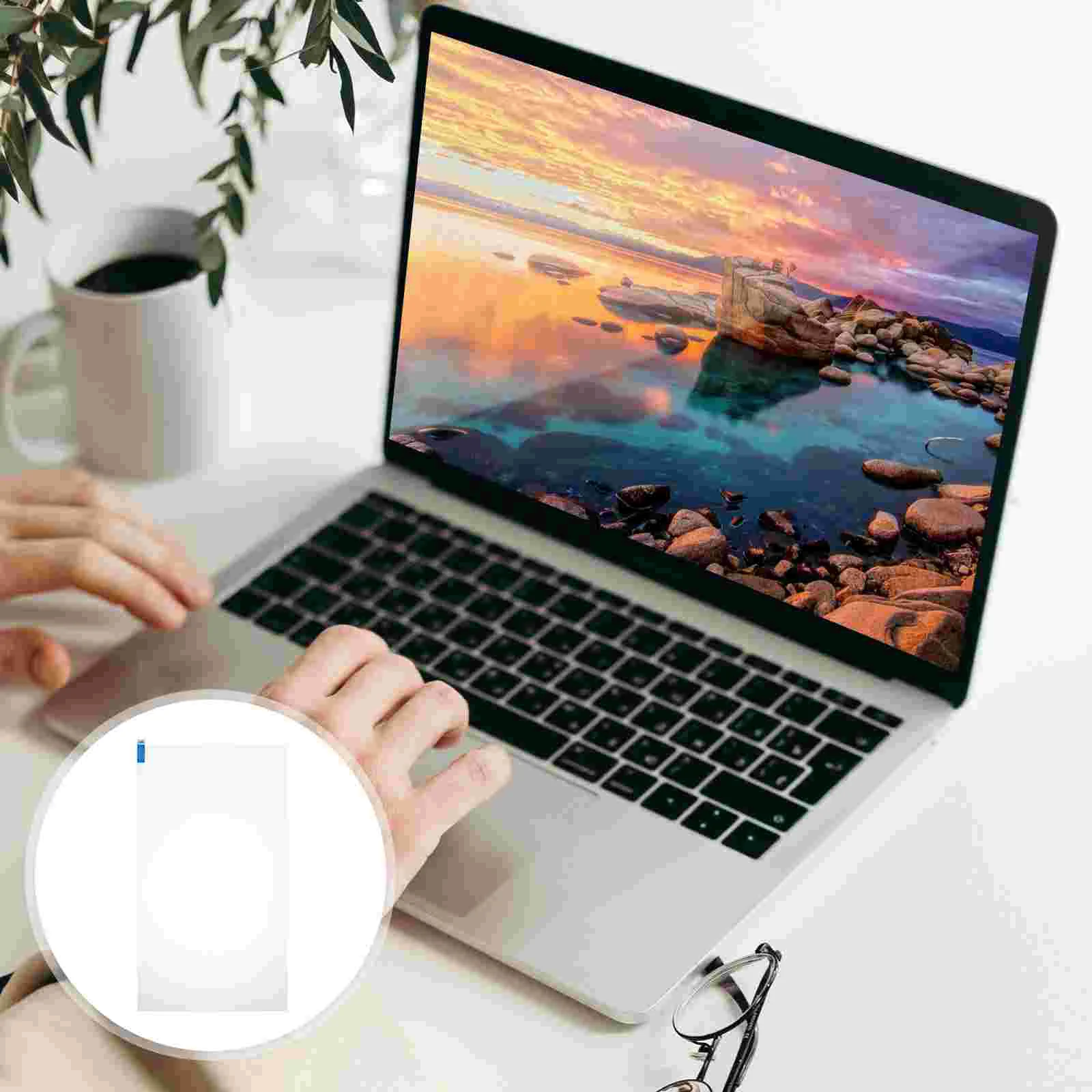 Lapdesk tela laptop filme PET LCD temperado protetor branco de 156 polegadas