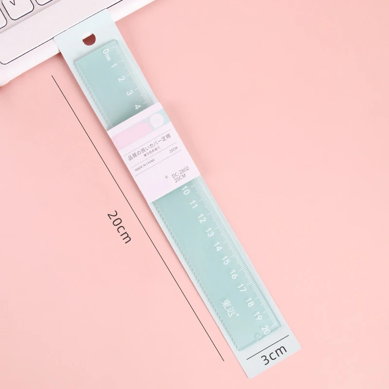 Plastic Ruler Convenient Student Ruler 20cm Ruler Long-Lasting For Classroom Stationery Kit Back-To-School Season