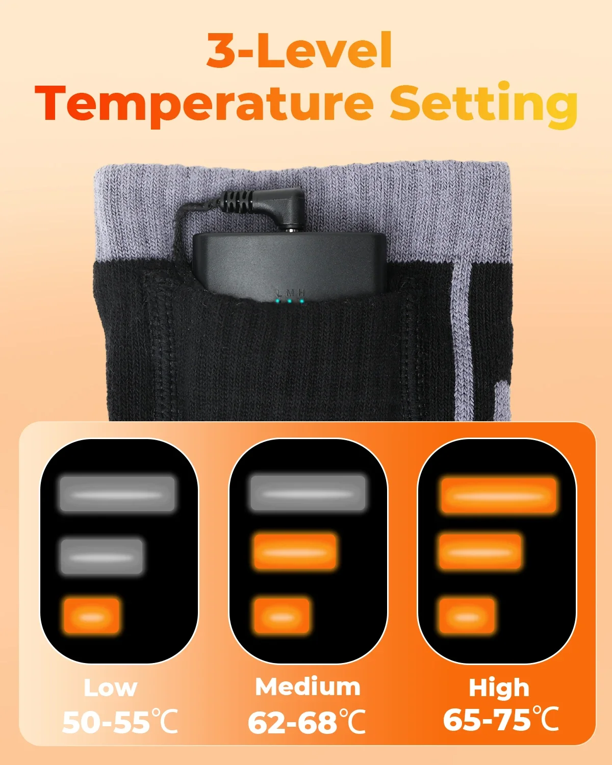 Heated Socks Men Women For Motorcycle Remote Control Electric Heating Socks Rechargeable Battery Winter Thermal Socks Outdoor