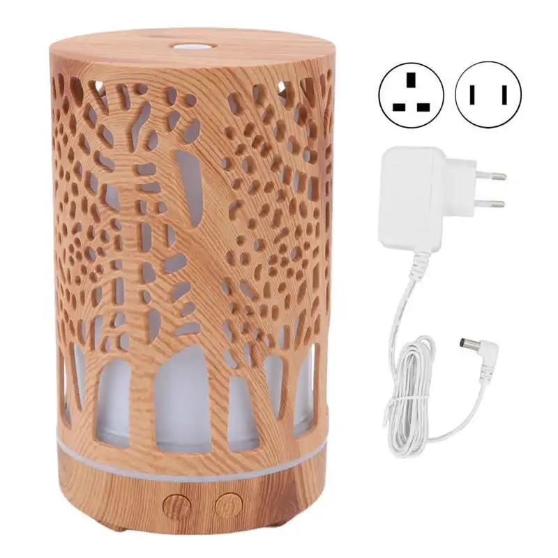 Umidificatore da 200ml diffusore di olio essenziale 8W spegnimento automatico umidificatore silenzioso a LED colorato per la casa dell'auto 100/240V