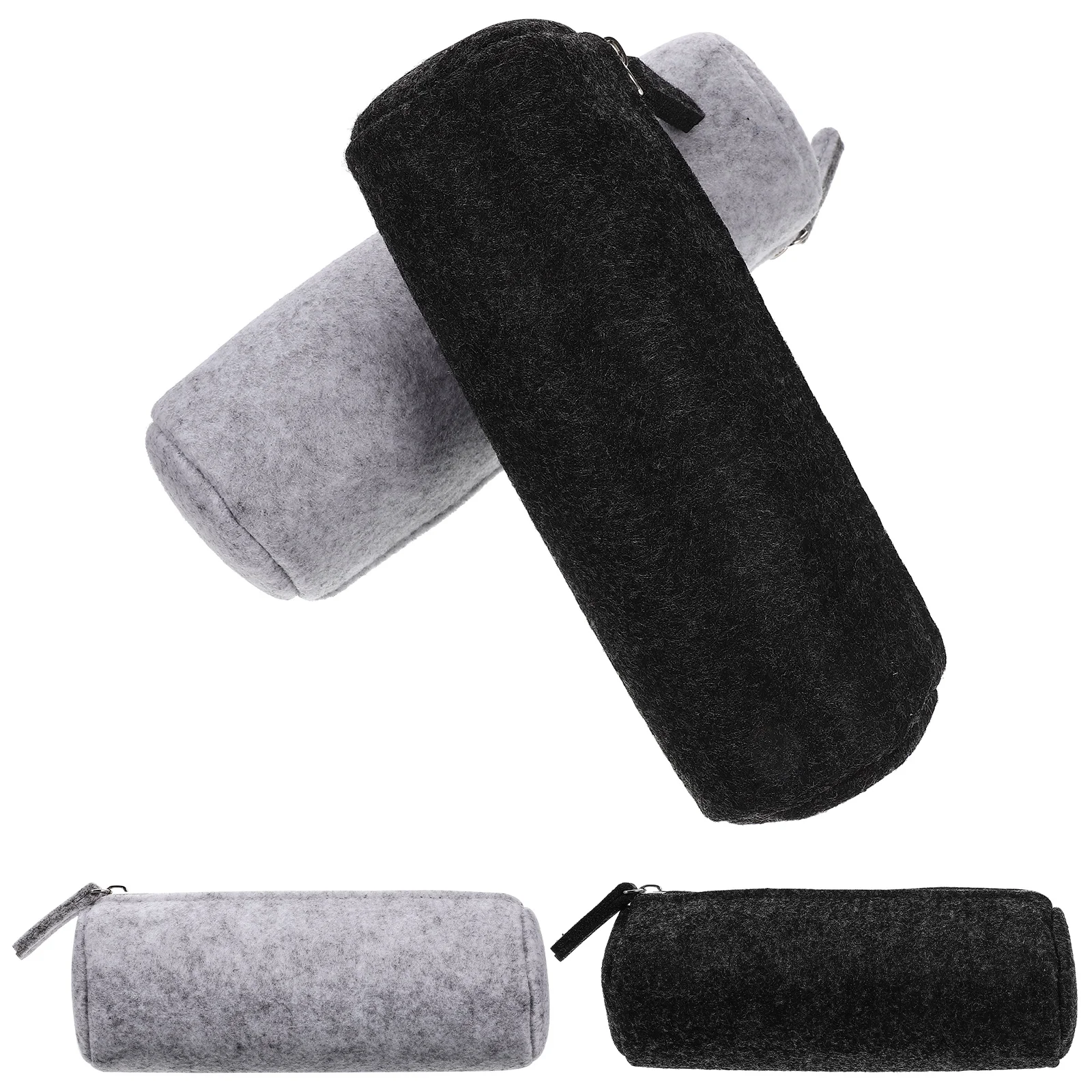 

Felt Pencil Case Makeup Bag Organizer Storage Portable Pouch Handheld Multi-function Stationery Student Bags