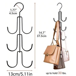 1PCS Rotatable Hanger Hat Tie Belt Bag Storage Hooks Hanger Multi-functional Multi-layer Wardrobe Bag Hangers Space Saving