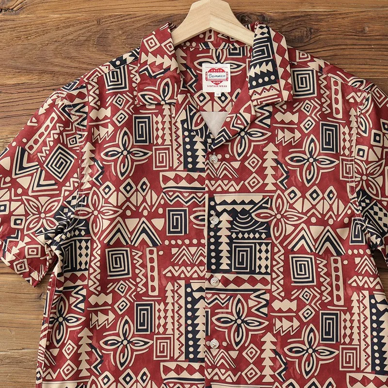 

Мужская винтажная рубашка с коротким рукавом с принтом Yapher, повседневная пляжная праздничная блузка с кубинским воротником, свободные летние гавайские дышащие топы