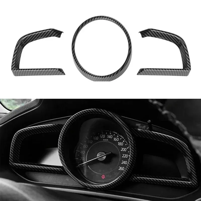 

Для Mazda 3 Axela из углеродного волокна, внутренняя рамка приборной панели, накладка 2014-2018 гг.