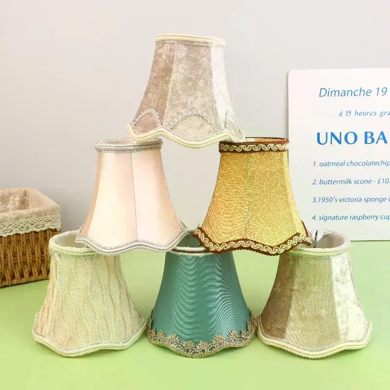 1pc Home Lighting Accessories Fabric Lampshade Simple Chandelier Lampshade Shell Cover Diy Decoration Home Use