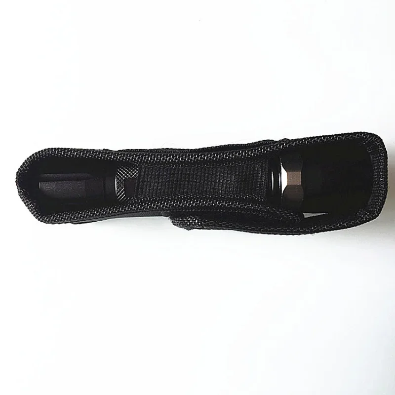 Tactical Molle Nylon Flashlight Holster Duty Belt Carry Case Lightweight Portable Pouch for LED Torch Flashlight Protect Holder