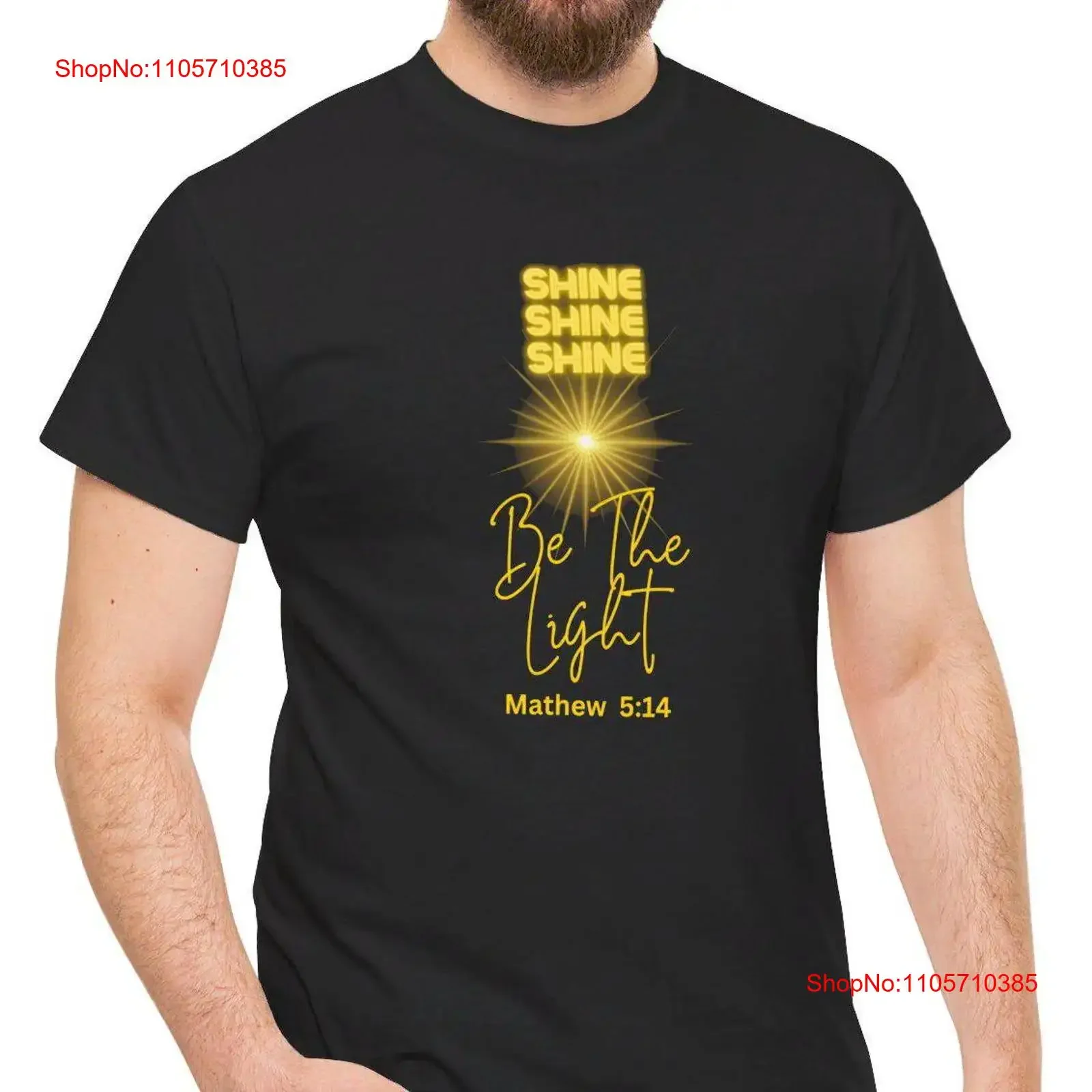 Be The Light Shine Mathew 5 14 On Bible Verse Positive Kind Good Set An Example Heavy Cotton T Shirt vintage Washed Comfortable