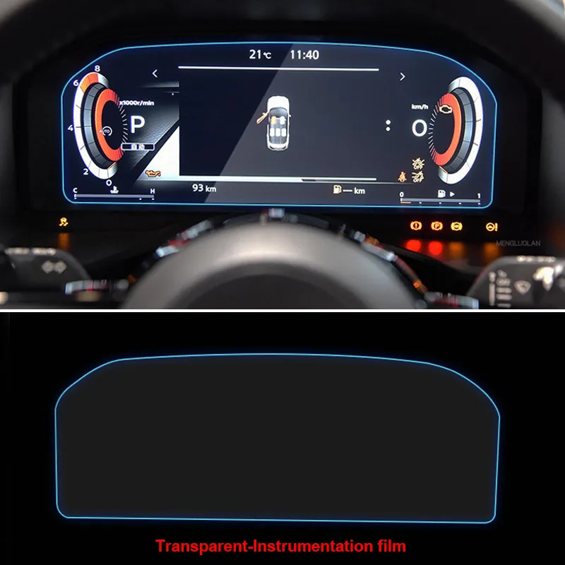 Hivotd Auto Navigation Film GPS Display Screen Protector Tempered Glass Sticker Instrument Membrane For Nissan X-trail T33 2023