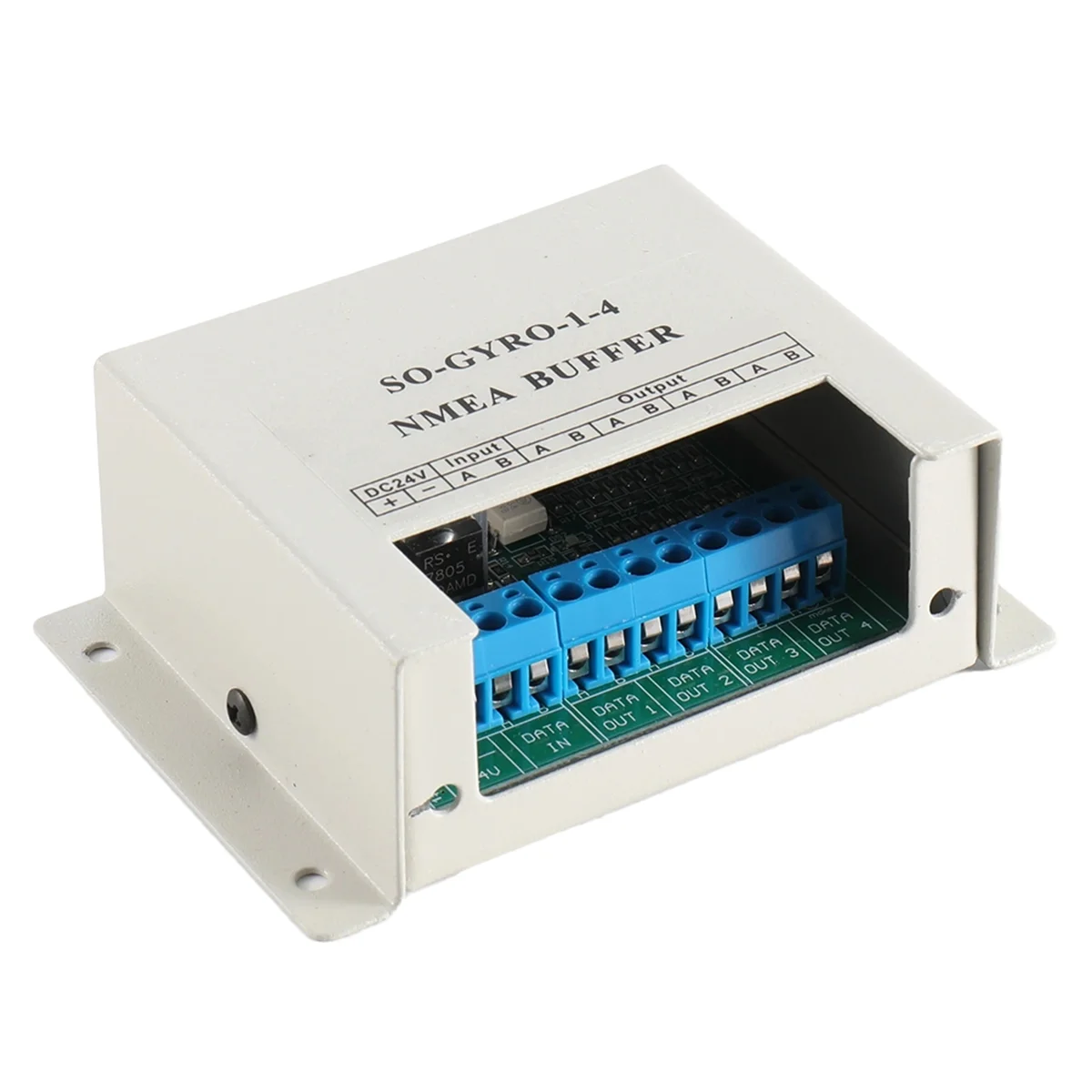 NMEA0183 NMEA Buffer SY-1-4 NMEA 1 Input, 4 Output Marine Serial Line Splitter Isolating Buffer for 24V Circuit Systems