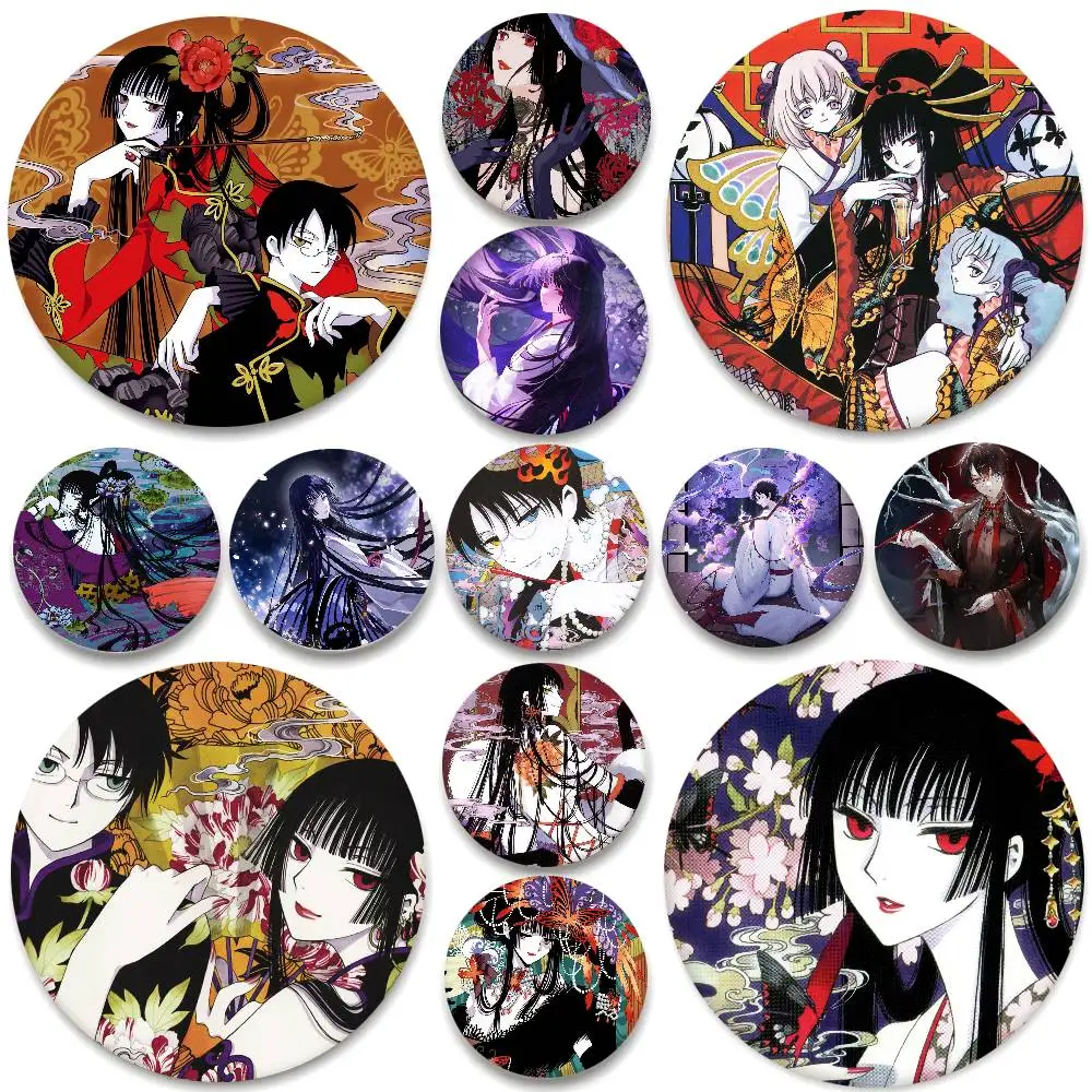 Insignia redonda clásica Retro de Anime XXXHoLiC, broche creativo, accesorios para mochila y ropa, Pin de solapa