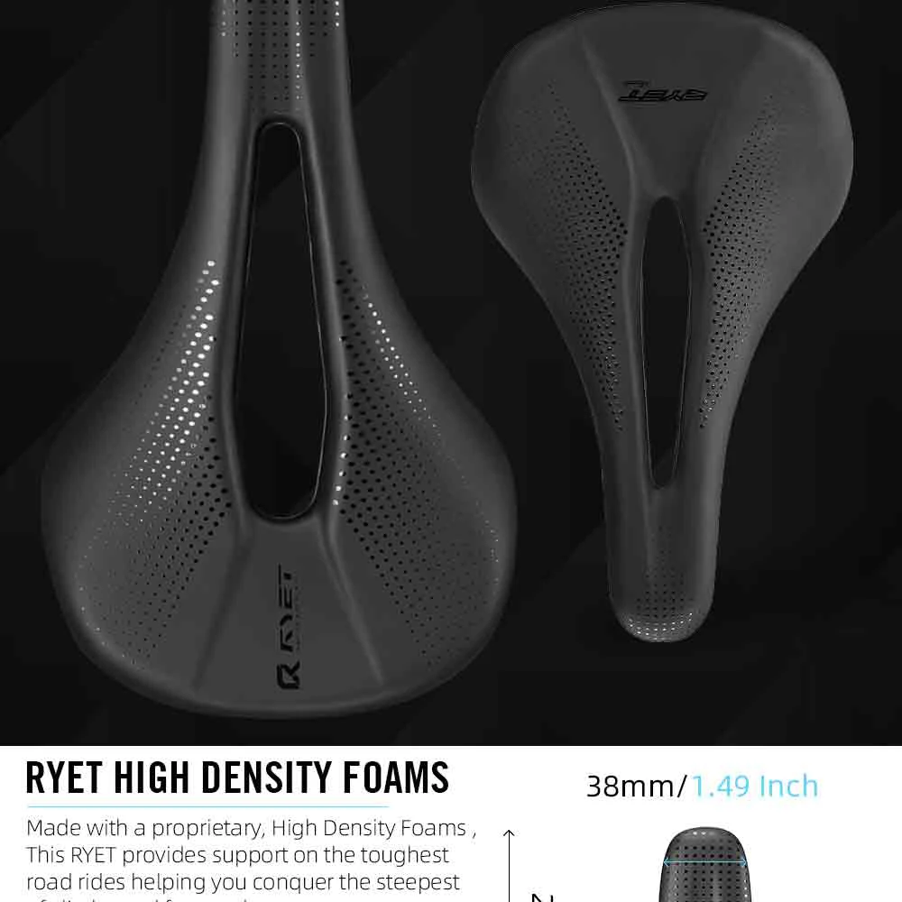 RYET 3D Gedruckt Carbon Fahrrad Sattel 140mm 143mm Superlight Road MTB Rennrad Sitz Sättel Kissen Radfahren sitzen Teile – Detail 15