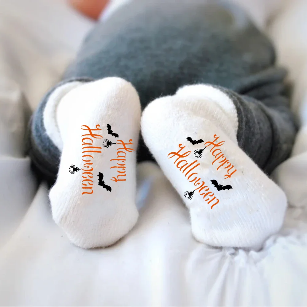 

Happy Halloween Baby Socks Baby Shower Gift Unisex Socks Spider Gothic Party Accessories Loving Parents To Be Newborn Present