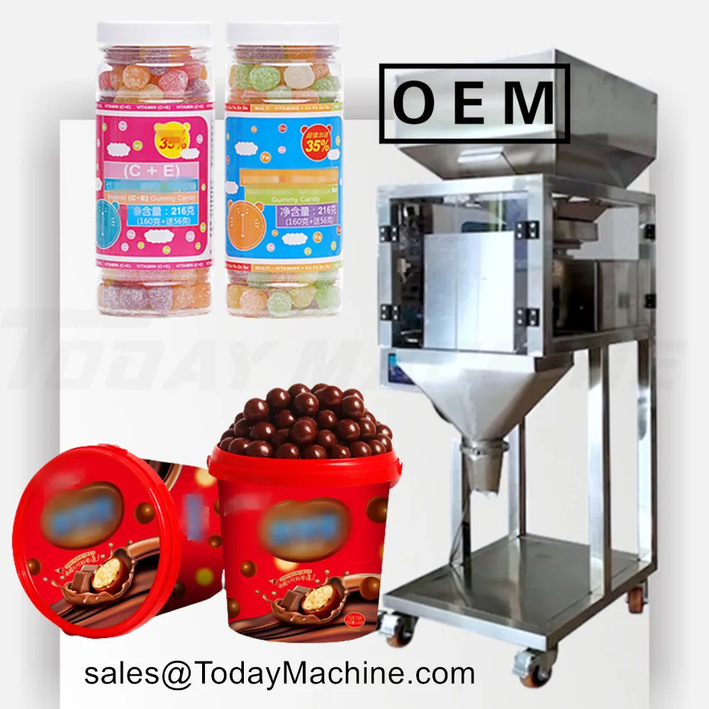 Automatic Linear Linear Weigher Rice Packing Machine Weighing Filling Seed Grain Packaging Machine
