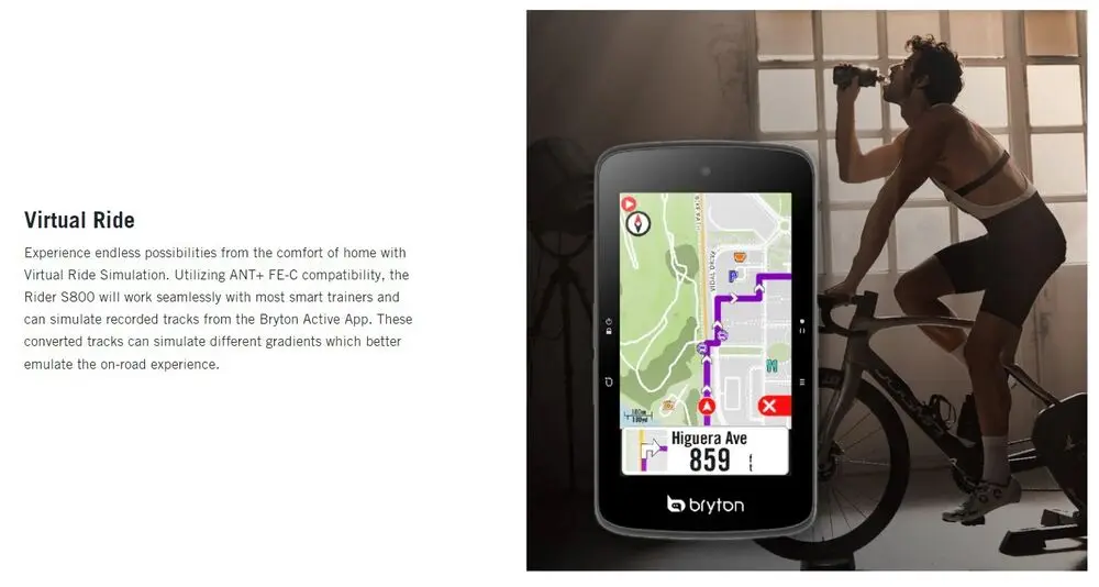 NEW Bryton Rider S800 Bike Computer GPS Touchscreen + Extension global version