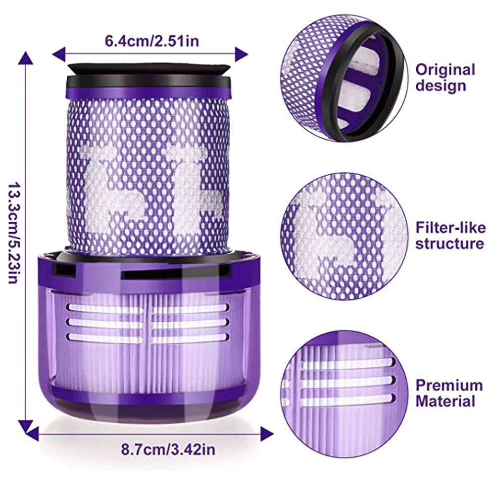 Washable Replacement Filter For Dyson V12 Handheld Cordless Vacuum Cleaner Accessories Parts