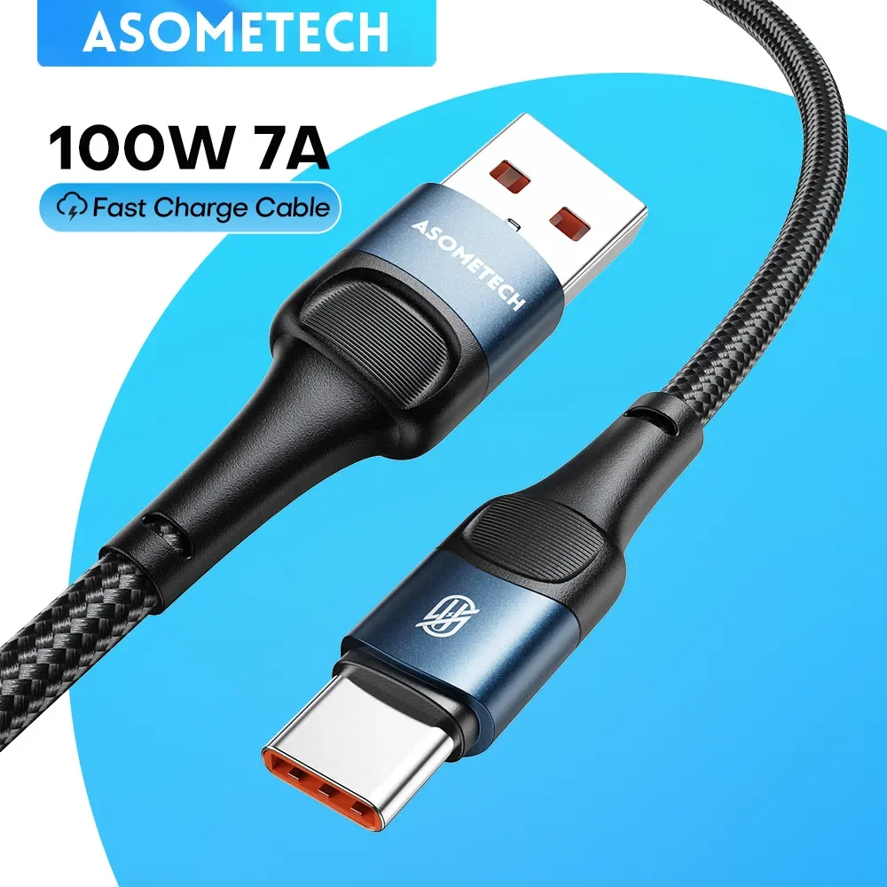 7A 100W USB Type C Cable Fast Charging Wire Charger Data Cord for Huawei P40 Samsung Realme OPPO Oneplus Smartphones USB C Cable