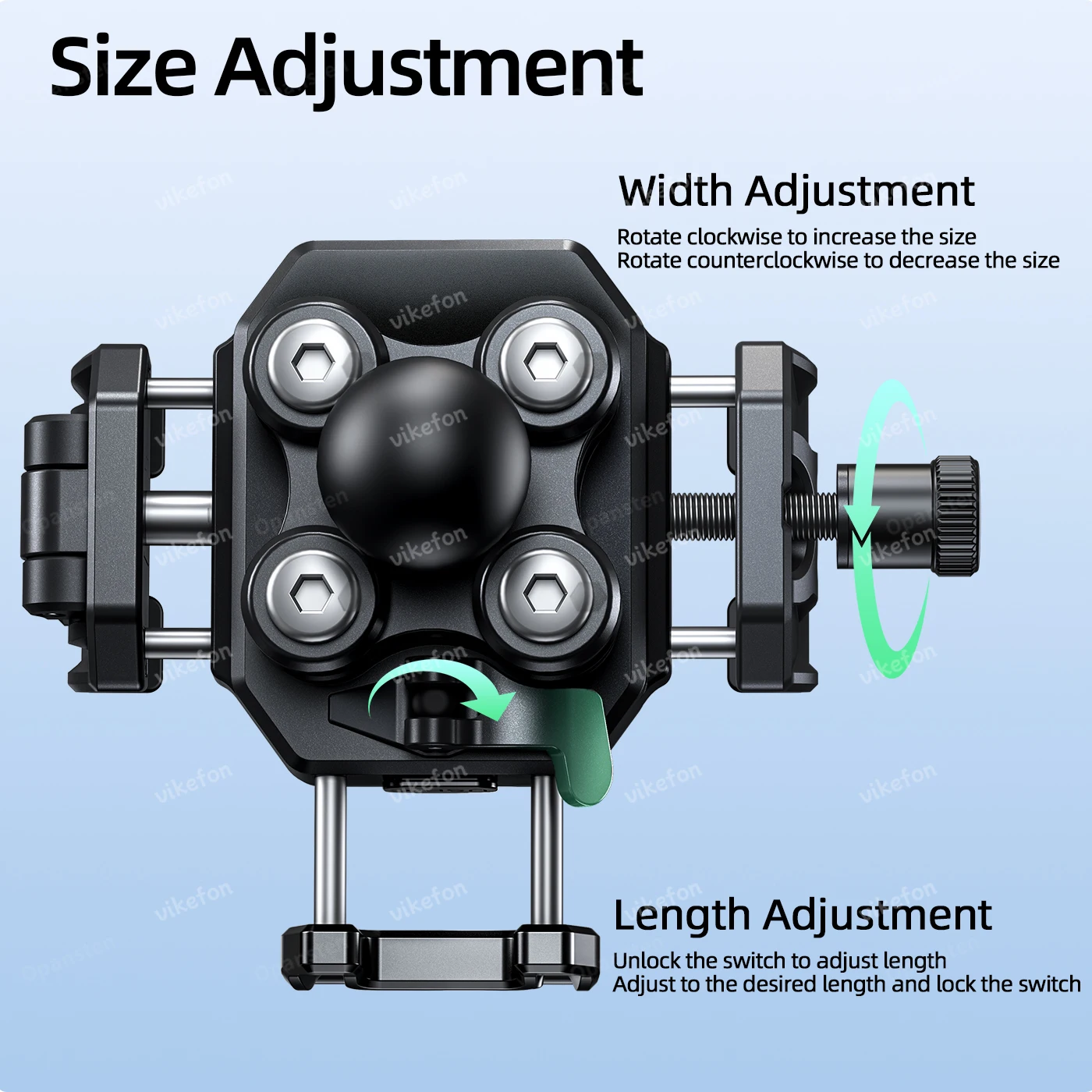 Shockproof Motorcycle Phone Holder 4 Vibration Dampener Anti-Thief Motorbike Bicycle Bike Scooter Phone Stand image 5