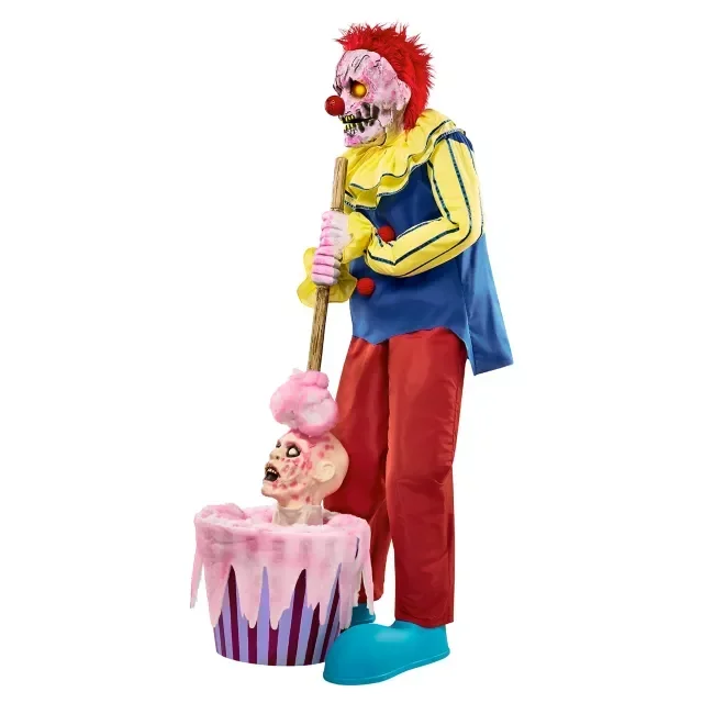 6.2 Ft Cotton Candy Dan Animatronic for Halloween Decorations Outdoor