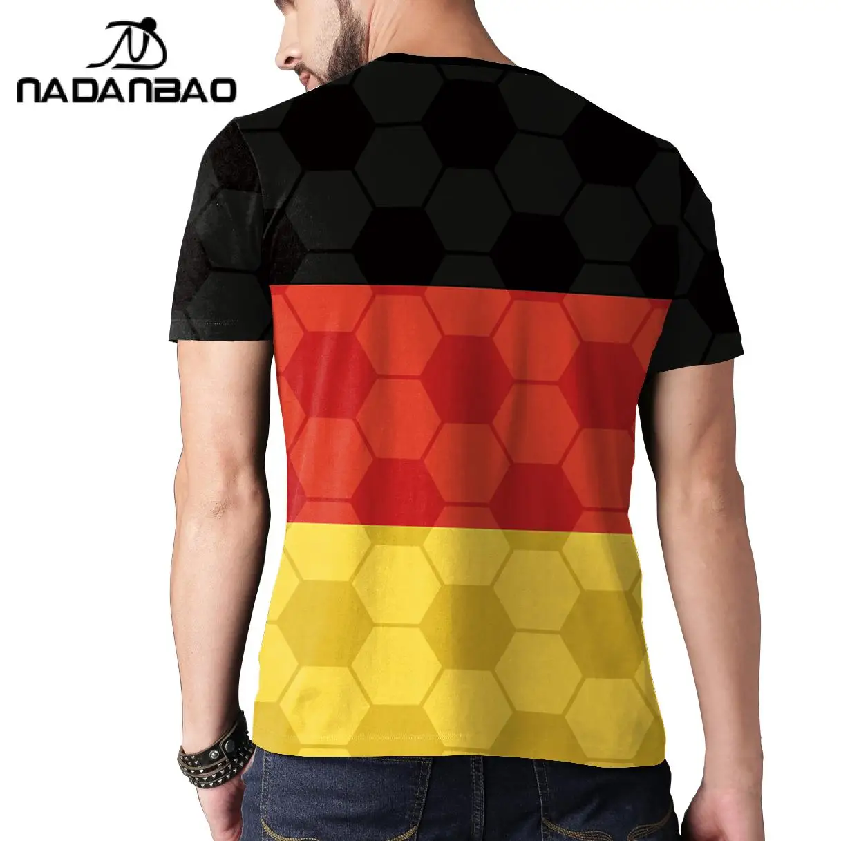 Nadanbao 2022 Kroatië Duitsland T-shirt Mannen 3D Print Voetbal Top Jerseys Supporter Uniform Korte Mouwen Voetbal Jersey Top