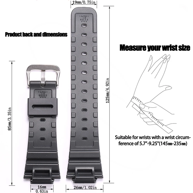 Resin Rubber Watch Accessories For Casio G-Shock DW 5900 GW 5000 DW 6900 GW M5610 DW 5600E Men Strap Waterproof Band Bracelet