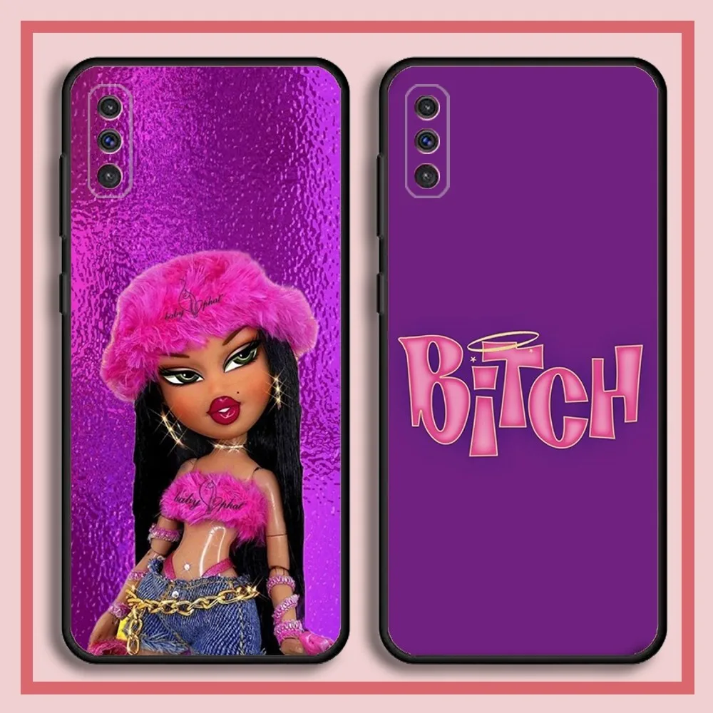 B-Bratz Doll Girl Phone Case For Samsung S23,23,22,30,21,10,9,Note20 Ultra,Lite,Ultra,5G,Plus,FE,Black Soft Case