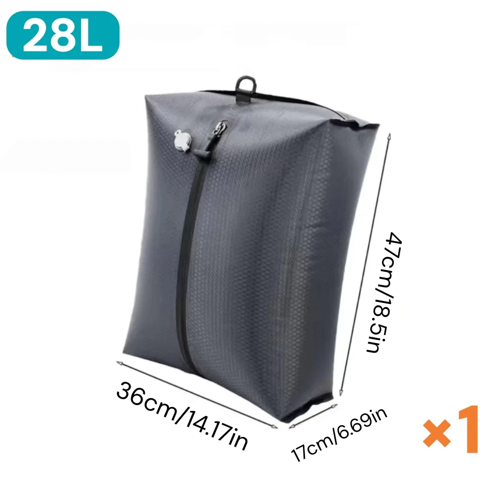 Sac Voyage Sous Vide Sacs Compression Vide 35L Avec Pompe - Rangement Voyage Gain De Place Gain De Place Valise