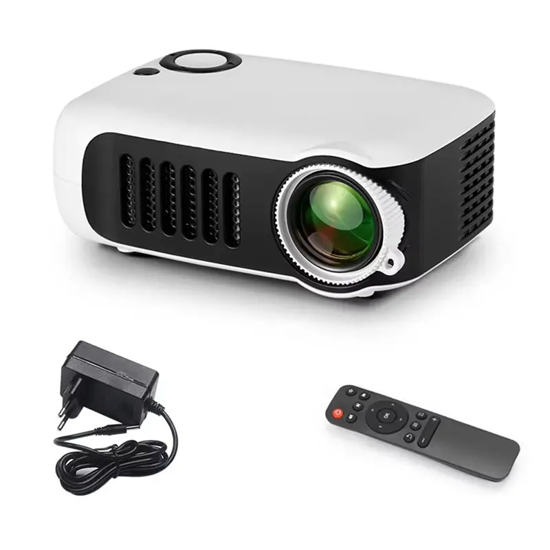 

Мини-проектор для домашнего кинотеатра, портативный 3D LED видеопроектор 4K 1080P, игровой лазерный проектор с HD-портом для ТВ-приставки