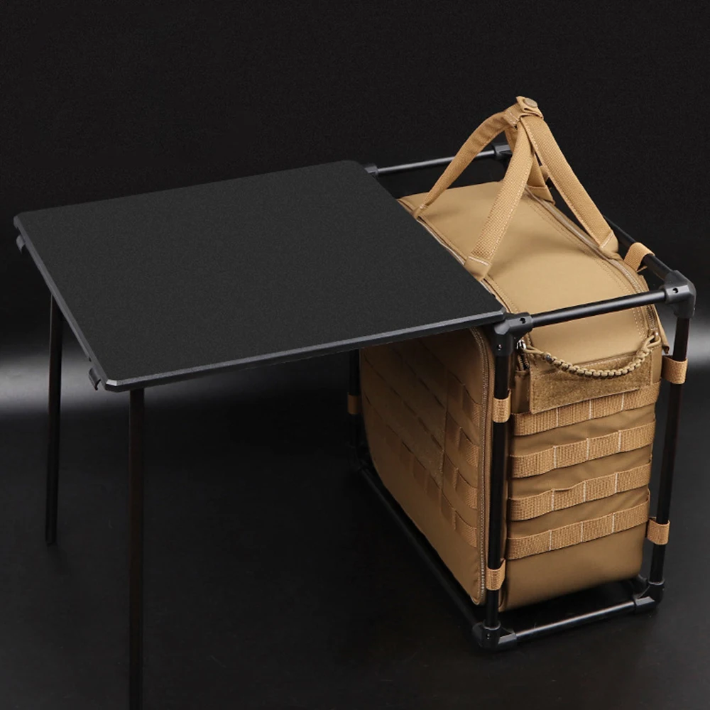 

Foldable Camping Table Outdoor Tactical Traveling Desk Large-capacity Storage Bag Portable Hunting Climb Picnic Hiking Desktop