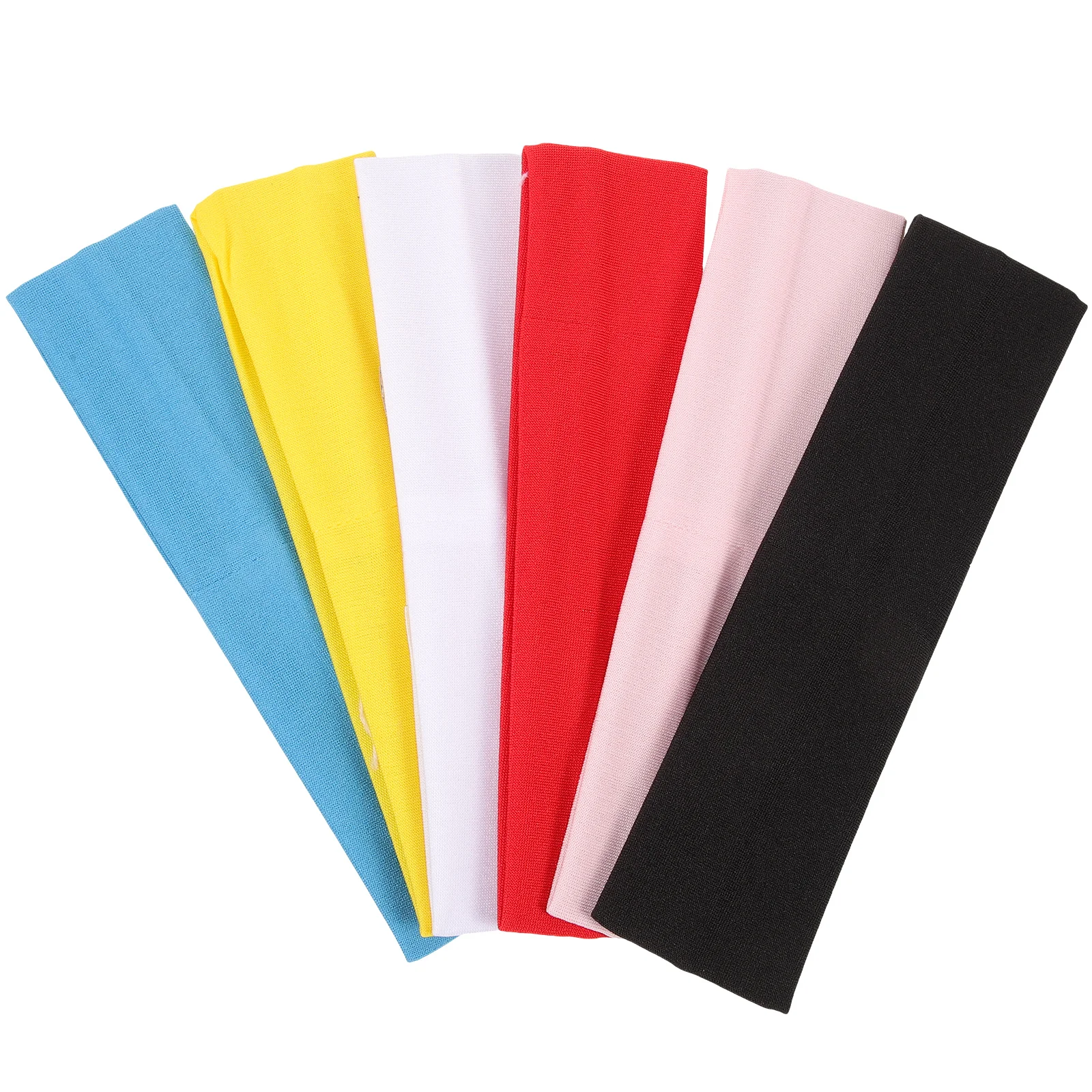 6pcs/pack Absorbent Headbands Candy-colored Head Wrap Sports Sweatband for Yoga Workout Fitness women headband