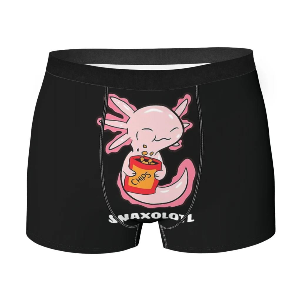 Cute Lover Snaxolotl Kawaii Food SweetsAxolotl Lover Walking Fish Underpants Breathbale Panties Male Ventilate  Shorts Boxer