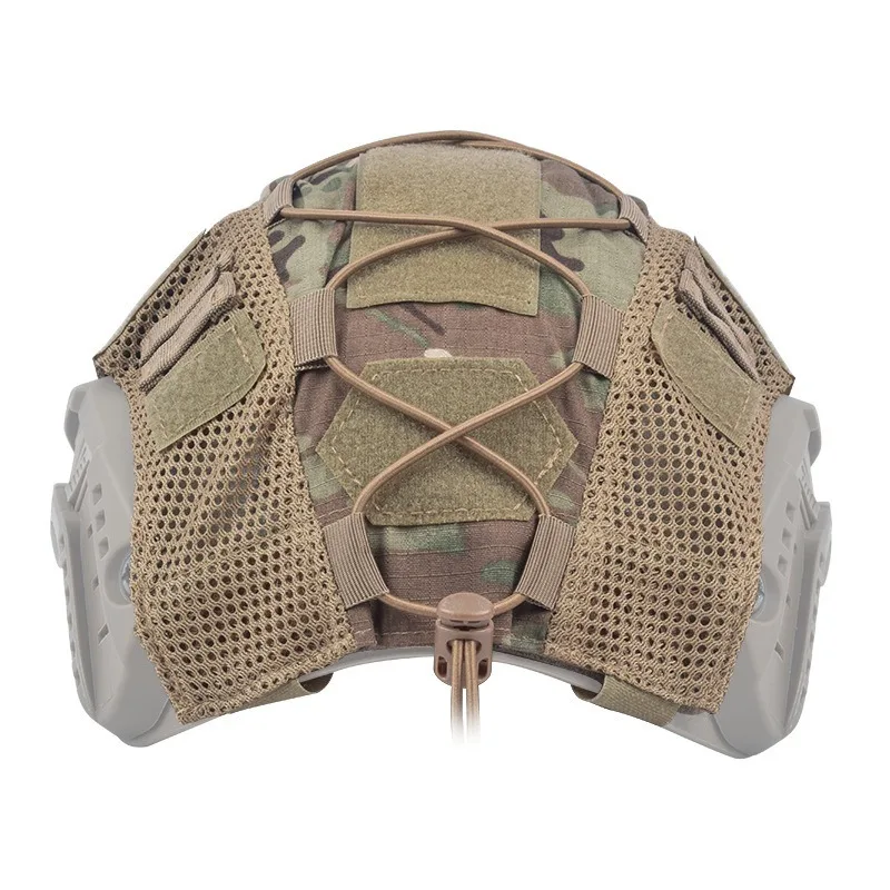 Tactical Helmet Cover for Fast Helmet Multi-Camo Helmet Cover for Airsoft HelmetMilitary Paintball Hunting Shooting Gear - 1000D