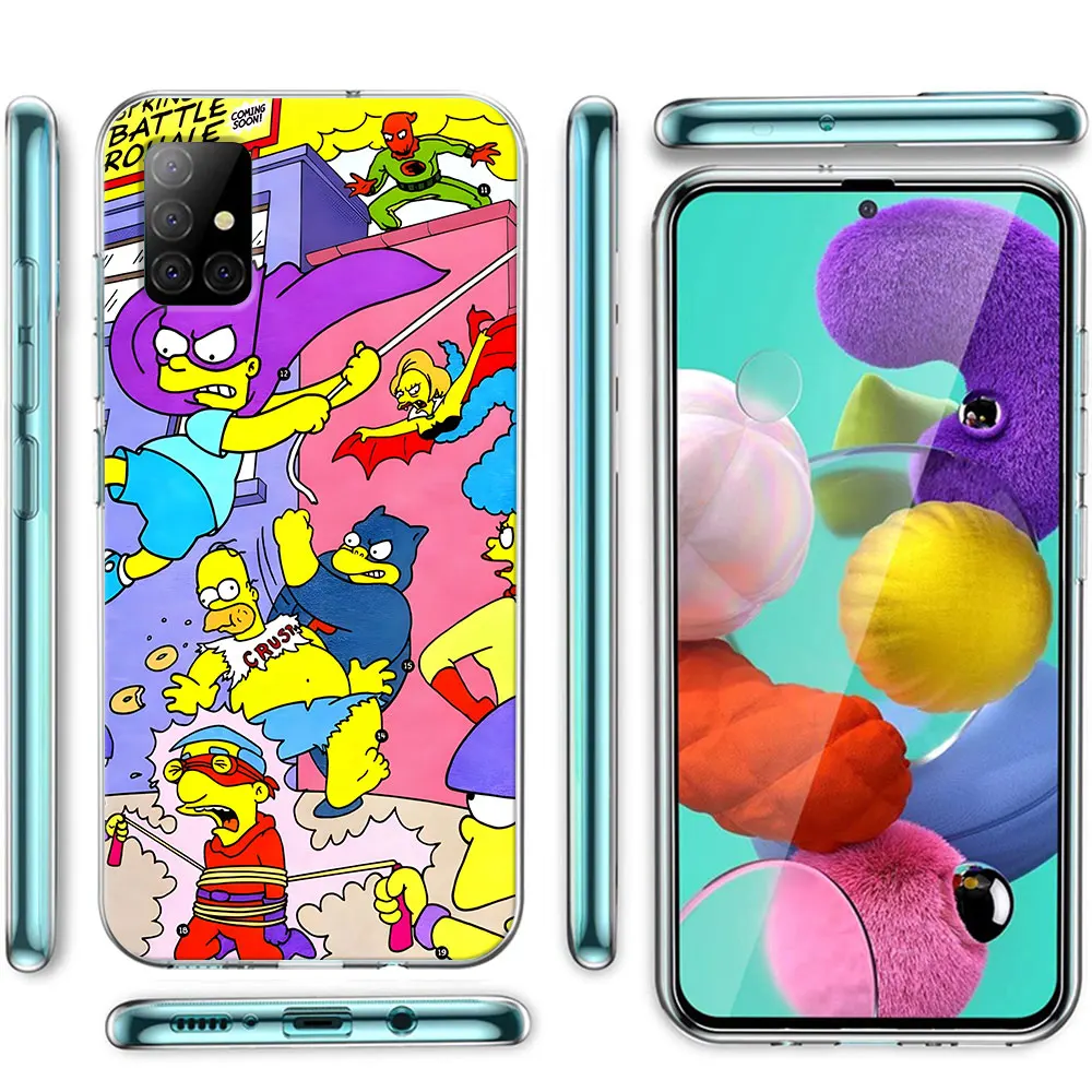 Homer Jay The Simpsons Case for Samsung Galaxy A51 A14 A54 A12 A41 A21s A13 A15 A55 A71 A23 A31 A33 A52 A24 Soft TPU Phone Cover